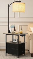 17 Stories 58.66" Tray Table Floor Lamp With USB & Outlet New In Box $299