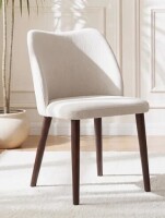 Winston Upholstered Solid Wood Small Dining Chair - Ergonomic Curve & Plush Padding for Multiple Spaces New In Box $299