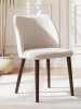 Winston Upholstered Solid Wood Small Dining Chair - Ergonomic Curve & Plush Padding for Multiple Spaces New In Box $299