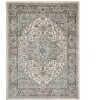 Nourison Concerto Ivory/Grey 10 ft. x 14 ft. Center medallion Traditional Area Rug New $499