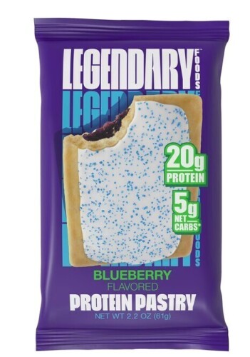 Legendary Foods Gluten Free and Keto Friendly Protein Pastry - Blueberry - 2.2 oz New Best by 3/2027