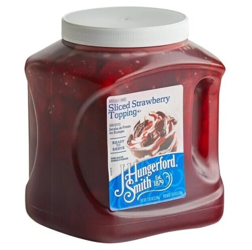 J. Hungerford Smith Sliced Strawberry Dessert Topping, 7 lb 6 oz
