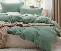 Bedsure Microfiber Duvet Cover Oversized King Size - Prewashed Cotton-Like Extra Soft Bedding 3-Piece Set $299