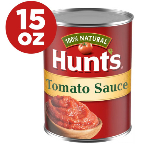 Hunt's 100% Natural Tomato Sauce - 15 oz New Best 1/2028
