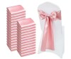 VEVOR Satin Chair Sashes Bows 100 Piece Chair Ribbon Ties Back Sash, 7 x 108 in., Rose Gold Cover Wedding Reception Decoration New In Box $99