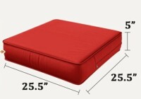 Latitude Run&reg; 25.5" x 25.5" Outdoor 5" Replacement Seat Cushion New $99