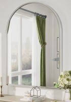 Latitude Run&reg; Amara Tempered Glass and Aluminum Alloy Framed French Cleat Mounted Wall Mirror, 32" x 44" New in Box $299