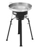 CreoleFeast Portable Gas Cooker with Stainless Steel Wok, with Cast Iron Burner, 54,000 BTU, Height Adjustable Legs, Outdoor Cooking New in Box $399