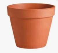 DEROMA 10.6 in. / 8.3" Terra Cotta Standard Pot / Assorted New Assorted