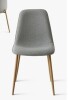 Wade Logan Folmar Upholstered Full Back Side Dining Chair in Gray New In Box $299