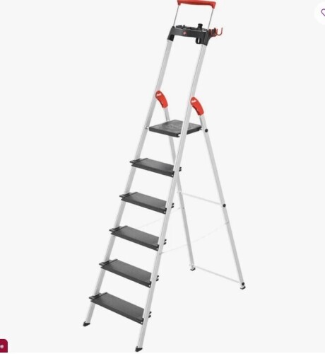 Hailo USa Inc Hailo L100 6 Step Aluminum Lightweight Folding Step Ladder New in Box $399