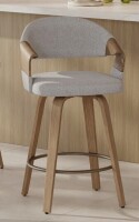 George Oliver Mid-Century Modern Swivel Counter Stool With Bentwood Frame New in Box $399