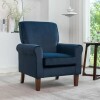 US Pride Furniture Arcane Blue Fabric Armchair New in Box $399