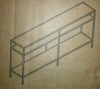 Wade Logan Ceno 64" Wide Modern Metal Entryway/Console Table with 2-Tier Open Shelving, Blackened Bronze, New Open Box $499 - 2