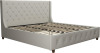 CosmoLiving by Cosmopolitan Mercer Light Gray Linen King Upholstered Bed, (2 Boxes), New in Box $699