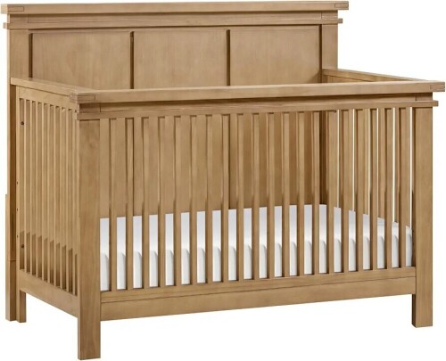 Soho Baby Mystic 4-in-1 Crib Convertible, Honey Wood, New in Box $499