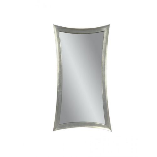 Bassett Mirror Company 48" x 36" Thoroughly Modern Hour-Glass Wall Mirror in Silver Leaf M1762, New in Box $499
