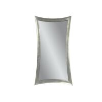 Bassett Mirror Company 48" x 36" Thoroughly Modern Hour-Glass Wall Mirror in Silver Leaf M1762, New in Box $499