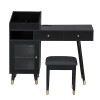 Streamdale Furniture Vanity Desk with Drawers Cabinet and Charging Port, Black, New in Box $399