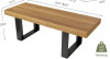 LAZZO 71"-87" Expandable Dining Farmhouse Rectangular Wood Table, Brown, New in Box $599