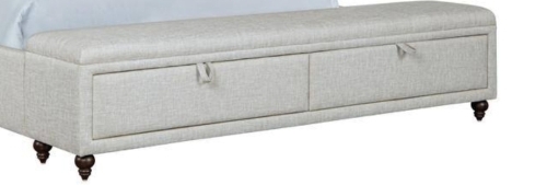 Lane Home Furnishings Omni Storage Queen-Sized Bench in Sterling, New in Box $699