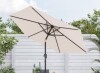 Sonkuki 7.5 ft. Patio Market Crank and Tilt Umbrella, Table Umbrella, UV-Resistant Canopy in Beige New In Box $299