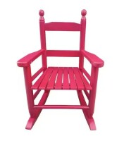 ECR4Kids Rose Red Solid Wood Children's Outdoor Rocking Chair New In Box $199