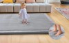 Mallify Ultra Soft 1.3" Thick Baby Play Mat for Floor, Large Velvet 71"x59" Playpen Mat, Baby-Safe & Non-Slip Tummy Time Mat, Crawling Mat for Babies, Toddlers, Infants, Kids, Easy Care, Gray $199
