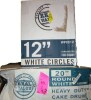Whalen Packaging 20-inch White Round Cake Drum, 12-Count / Whalen Packaging 12" Kraft Scalloped Edge Cake Circle, 100-Count New In Box Assorted - 2
