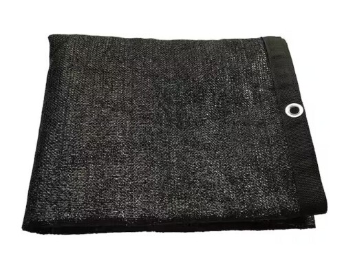 Shatex 6 ft. x 8 ft. 90% Sun Shade Cloth with Grommets for Pergola Cover Canopy, Black New $79