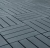 BTMWAY 1 ft. x 1 ft. All-Weather Plastic Square Interlocking Patio Deck Tiles, Outdoor Striped Pattern Flooring Tile (44-Pack) New In Box $299