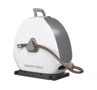 Giraffe Tools Ground-Mounted Retractable Hose Reel-1/2 in.-82 ft. Light Grey New In Box $199