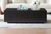 Meyer&Cross Paxton 47.5 in. Black Grain Rectangle MDF Top Coffee Table $299