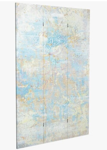 Worls Menagerie Winegar 47.25'' W x 71'' H 3 - Panel Folding Room Divider New in Box $299