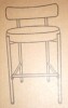Ebern Designs Najira 24" Upholstered Low Back Counter Stool with Metal Frame New In Box $299 - 2