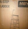 Latitude Run&reg; 6 Step Steel Folding Step Ladder with Handrail, Telescoping Ladder New In Box $299 - 2