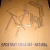 August Grove&reg; Mischa Tray Table Set New in Box $99 - 2