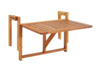 Sunnydaze Meranti Folding Balcony Railing Table New in Box $299