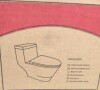 WOODBRIDGE 1-Piece 1.28 GPF Dual Flush Elongated Toilet in White with Chrome Button New In Box $499 - 2