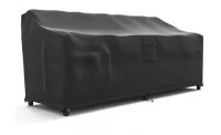 KHOMO GEAR 76" x 33" Black Love Seat Weatherproof Outdoor Patio Sofa Protector Cover New $89