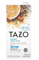 Tazo Skinny Latte Chai Black Tea concentrate - 32 fl oz New Best by 10/2027