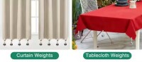 Wellco 16 Pack Outdoor Curtain Weights, Heavy Duty Drapery Weights with Stainless Steel Clips for Patio, Gazebo, Tablecloths $79