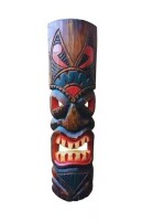 Backyard X-Scapes 20 in. Tiki Mask Classic Tahitian Garden Statue Decoration New In Box $79