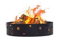Sunnydaze 36 in. Round Steel Wood Burning Big Sky Fire Pit Kit New In Box $199