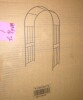 WTVWTV 42.2 in. x 17.5 in. x 85.8 in. Outdoor Black Trellis Metal Garden Arch - Wide Garden Arch for Climbing Plants and More $199 - 2