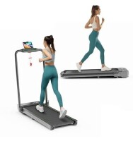 Upreign Treadmill Under Desk Walking Pad, 2 in 1 Folding Treadmill for Home Office with Remote Control and APP, Grey Black New In Box $399