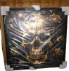 Trinx Gothic Skull Roses - Abstract Floral Framed Prints, 36" H x 36" W New In Box $299 - 2