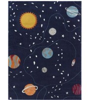 BALTA Space Explorer Navy 4 ft. x 6 ft. Novelty Area Rug New $199