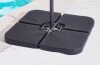 Sonkuki Outdoor Offset HDPE Plastic Umbrella Base, 176 lbs. Umbrella Stand for Patio Umbrella in Black New In Box $89