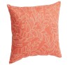SORRA HOME Orange Dotted Stripes Rectangular Outdoor Knife Edge Lumbar Pillow, 18x12 inch / Hampton Bay 18 in. x 18 in. Outdoor Patio Throw Pillow in Outline Leaves New Assorted $79 - 2
